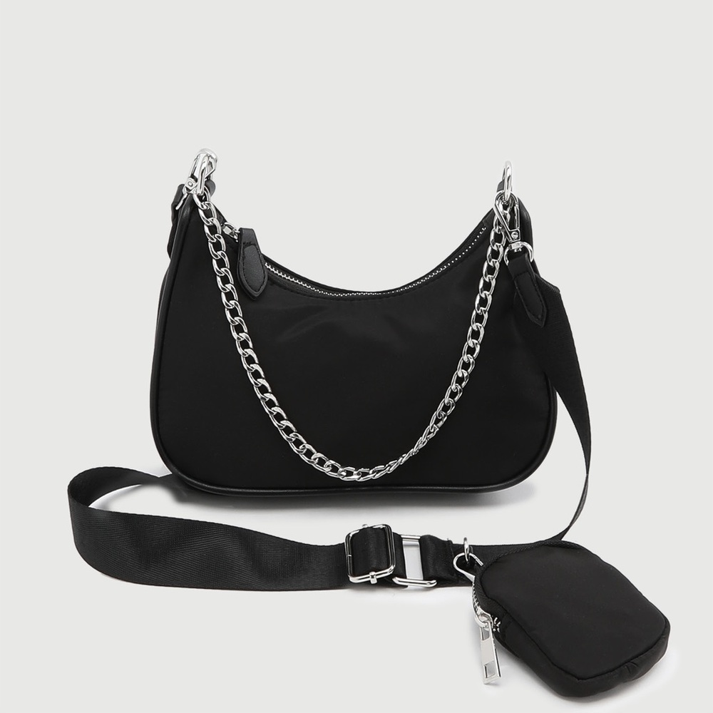 Black crossbody purse